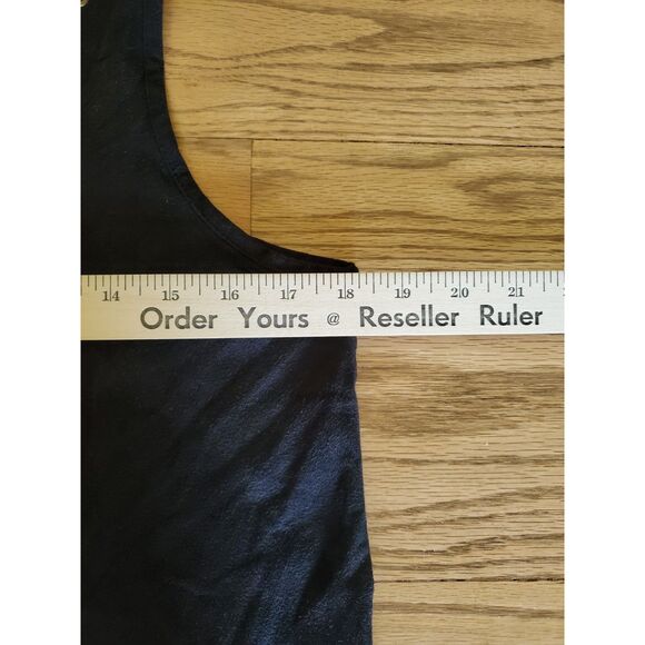 Maurices Cropped Black Tank Top with Fringe M VGUC - Picture 5 of 7